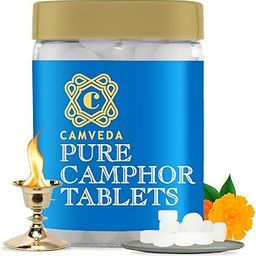 Pure Camphor Tablets 500g (Jar) | Premium Camphor | Camphor/Kapoor for Pooja, Hawan, Air Freshener | Pure & Pleasant Fragrance For Aromatheraphy & Meditation- Single Pack-image-17