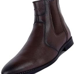 Men's Chelsea Boots | Handcrafted | High Ankle Boot| Comfortable Formal Office & Casual Wear Shoes | Dual Tone Patina Finish (LSRG_CLBB)-image-8