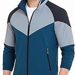 Men's Polyester Lightweight Windcheater Jacket | Stand Collar Full Sleeves Jacket For Sports & Tracking | Water Resistant Jacket For Rainy Season-image-69
