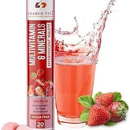 MULTIVITAMIN AND MINERALS | Refreshing Flavor Tablets | Strawberry Flavour Multivitamin & Minerals | 20 Tablets-image-62