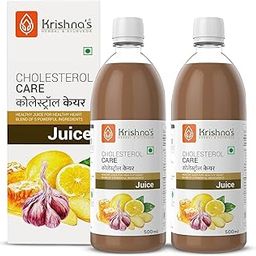 KRISHNA'S HERBAL & AYURVEDA Cholesterol Care Juice - 500 Ml (Pack Of 2) | Contains Honey With Apple Cider Ginger Garlic, Sugar Free, Helps In Digestion, Made In India-15