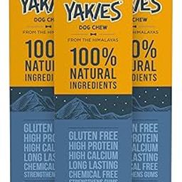 Heads Up For Tails All Life Stages Huft Yakies Organic Dog Cheese Chew Bone(Medium 3 Pcs)-image-2