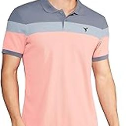 Mens Slim Fit Color Block Half Sleeve Matpiq Polo T-Shirt with Anti Microbial, Quick Dry Properties for Regular Use-image-64
