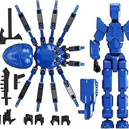 BCNJEPIN Action Figure, Dummy 13 Action Figure Toys, Polyarticular Movable Titan 13 Action Figure Action, Kids Toys Set Gift for Kids 6+ Boys or Girls Blue-27