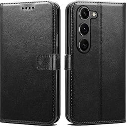 Oncraves Flip Case for Samsung Galaxy S23 FE | Card Slots, Magnetic Closure, Black-image-47