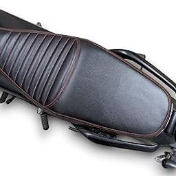 Harley Davidson X 440 Bike SEAT Cover Black PU Leather,Rope PROVIDED,RED Nylon Stitched-image-21