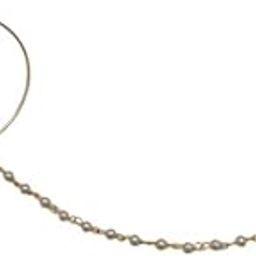 MANBHAR GEMS - Gold Plated Traditional Piercing Delicate Nose Ring/Nath with Pearl Chain for Bridal Women and Girls Pack of 1 Wedding Fashion Jewellery-picture-0
