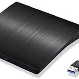 External USB 3.0 Portable Slim CD/DVD-ROM +-R-R-RW Burner Writer for Laptop Desktop Notebook Windows and Mac OS (Black)-image-52