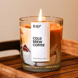 Rad Living - Festival Special Cold Brew Coffee - Scented Candle | Glass & Soy Wax Brown Candle| 60Hour Burn Time | Perfect for Home Décor | Ideal for Gifting on Special Occasions or Festivals-image-17