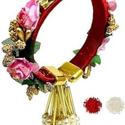 Women's Traditional Look Clutch Style Hanging Rakhi Lumba Kada -43 || rakhi combo || bhaiya bhabhi rakhi-image-54