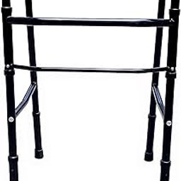 ORWA Lightweight Compact Folding Walker with Adjustable Height & Anti Slip Bush | Mild Steel Walker for Senior Citizens - Lightweight & Sturdy Walking Stand for Old People and Disabled Patient - (919MS)-image-35