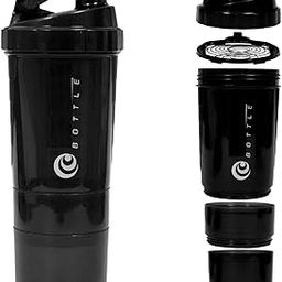 Ramasd High Capacity BPA Free Dishwasher Safe Gym Shaker Bottle, Black | Shaker Bottle-image-99
