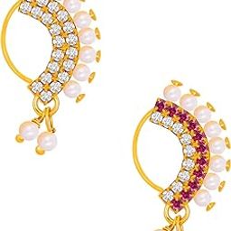 Pack of 2 Traditional Maharashtrian Nath Nose Ring for Women and Girls-image-11