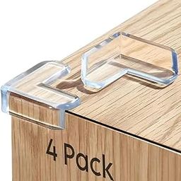 AUTOTECH L-Shape Silicone Corner Protectors | Transparent Edge Guards for Baby & Kids Safety | Adhesive Cushion Bumpers for Furniture & Table Sharp Edges | PVC Corner Covers – 4 Pack-image-54