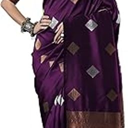 Banarasi Silk Saree with Kashmir-Style Weaving & Zari Work |Traditional for Weddings & Festivals | Includes Unstitched Blouse |-56