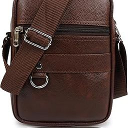 Alison Gloss Leather Small Sling Bag for Men | Chest Slinger bag | Crossbody Bag| Side Bag Men | Mini Leather Slings | Corporate Gift Item | Passport Document Sling-18