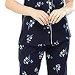Women's Cotton Heart Printed Stylish Night Suit Pajama Set-picture-30