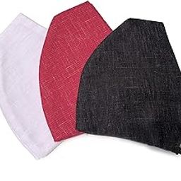 Xtore Breathable 2 Layer Cotton Reuseable & Washable Mask (Red, Black, & White, Without Valve, Pack of 3) for Unisex-22