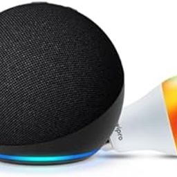 Amazon Echo Dot (5th Gen, Black) Combo with Wipro Simple Setup 9W LED Smart Bulb-10