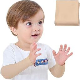 Kids Arm Protect Sleeves For 3-12 Years Baby Sun Sleeves for Baseball Basketball Costume for Party UV Protection Sleeve Cooling (Skin) (Pack Of 1)-image-4