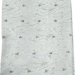 Unstitched Gulmore NX Cotton Print Shirt | Soft & Breathable Material | Ideal for Tailoring Formal & Casual Wear | Skin Friendly | Cotton for Gents (White with Green)-image-89