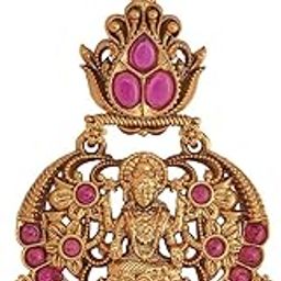 Ruby Gold Plated Ethnic Antique Tikka - 422679-image-37