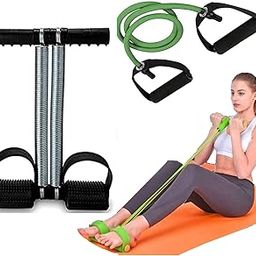 Double Spring Tummy Trimmer & Toning Tube For Exerciser Ab Strengthening Home Fitness Equipment for Men & Women Effective Tool for Abdominal Toning-15