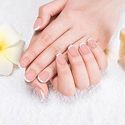 RENEE French Stick On Nails - FTN 01-24 Reusable Artificial Fake Nail Set- Lightweight & Long Lasting- Easy To Use- Quick Fix For Festivals & Special Occasions-6