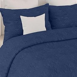 LABHAM® Sensations 300GSM Ultra-Sonic Quilted Bedcover - King (90" x 108") with 2 Pillowcovers (46cm x 69cm) & Mutipurpose Bag | Ultra-Soft Micro Peach | for Homes, Hotels & Guest Houses (Navy)-image-74
