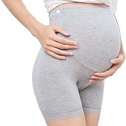 Women Under Dress Pregnancy Short Leggings Yoga Maternity Shorts Over The Belly-image-36