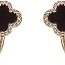 Latest Stylish Gold Plated Crystal Stud Earrings for Women and Girls-39