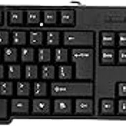Zebronics Wired Keyboard and Mouse Combo with 104 Keys and a USB Mouse with 1200 DPI -JUDWAA 750-3