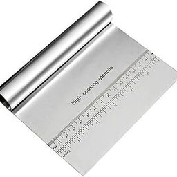 Syga Stainless Steel Cake Smoother with Scale Cutting Knife(Silver)-25