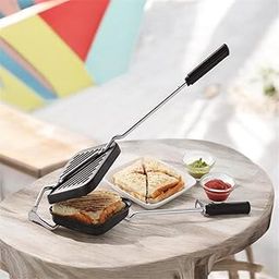 Non-Stick Aluminium Grill Sandwich Toaster/Sandwich Maker/Gas Toaster/Gas Griller/Griller/Bread Griller/Instant Toaster Maker Toast, Grill, Waffle (Pack Of 1)-13
