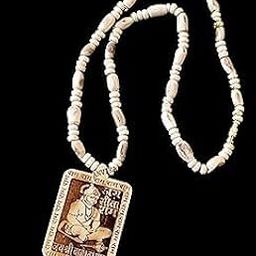 ‎Hanuman haar Tulsi Mala – Jay Bageshwar Dham Mala Original Engraved 108 Beads Necklace for Devotion & Strength-image-89