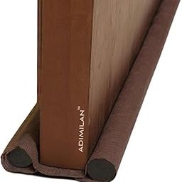 ADIMILAN Door Gap Filler for Bottom of Door (39 Inch. Pack of 4) – Under Door Draft Stopper, Double-Sided Door Seal Strip | Soundproof, Dust Guard, Noise Blocker, Energy Saving Door Guard (Brown)-image-15