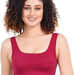 Women Sports Lightly Padded Soft Comfortable Bra | Cotton Full Coverage Everyday Sports Bra-image-6