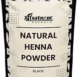 Shree Satnam Herbals - Natural Black Powder | Natural Henna Hair Color | Ammonia Free | 100% Pure Sojat Henna For Rich Naturally Colored Hair | Stronger and Silkier Hair for Men and Women (100gm)-image-45
