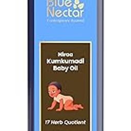 Blue Nectar Baby Oil with Pure Kumkumadi Oil for Glowing Skin | Ayurvedic Baby Massage Oil for New Born | 100% Natural & Safe Baby Product for Delicate Skin (17 Herbs, 200 ml)-image-72