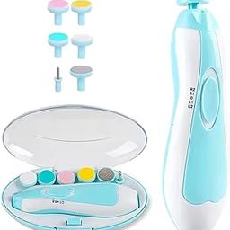 PAX PARROT Baby Nail Trimmer Electric – Safe & Gentle Nail File for Newborns, Infants & Toddlers, Adult | 6 Grinding Heads, Quiet Motor, LED Light, 360° Rotation, Battery Operated-image-26