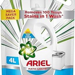 Ariel Matic Liquid Detergent Top Load - 4L | Removes 7 day dried-in Stains in 1 wash inside Washing Machine | Now at Price of Powders | Amazing Fragrance | Protects Colours | Dissolves Faster-11