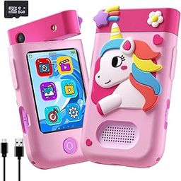 Wembley My First Smart Phone| Mini Toy Mobile for Kids Age 3+| Adorable, Educational & Fun | with Rotating Camera & Strong Battery| Perfect for Boys & Girls (Unicorn)-image-44
