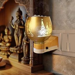 Cycle Pure Multipurpose Camphor Electric Diffuser (Shri Rama) with Free Camphor Tablets | Electric Aroma Diffuser for Home | Ceramic Kapoor Dani with On/Off Switch | Night Lamp for Bedroom, Child Safe-image-8