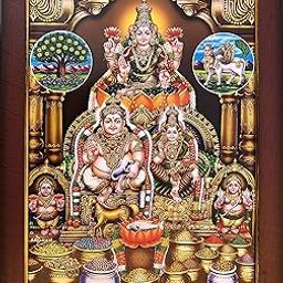 GARUDA AGENCIES Wood Rectangular Sri Lakshmi Kuberan Photo Frame - Wall Mount, Small 9 X 7 Inch, Multicolor-image-38