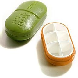 Glive's Plastic Pill Storage Box Small Kit Medicine Drug Case (1, Capsule 6 Slots)-image-45