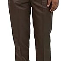 Men's Formal Regulat fit Flat Front Trousers - Polyester Blend Solid Executive Pants-image-8
