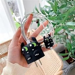 Printme™ Cute Funny Protective Case for Apple 20W/18W USB-C, USB - A, Power Adapter Chargers and USB Lightning Cable (4 in 1) (Dragon)-image-15