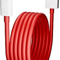 One Plus Original WARP Type C Charging/Dash Type C Charging | Fast Charging Cable | Compatible for One Plus 12r/11r/10r/10t/10/10 pro/9/9 pro/8T/8/8pro/7Pro/7T/7TPro/Nord/Ce3 lite | Red-5