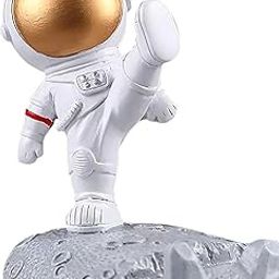 Unique Astronaut Phone Holder, Pack of 1Spaceman Cell Phone Stand, Phone Stand - Cool Fun 3D Cartoon Design,Smartphone Holder Bracket for Desk Compatible Home Office-14