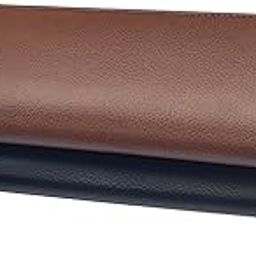 PU Leather Long Key Case Pouch Wallet Keychain Key Holder with 6 Hooks Zipper Closure (Set of Two)-20